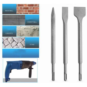 3pcs/set Flat and Pointed Cold Chisel 25*2cm Electric Hammer Drill Bit For Woodworking Concrete Wall Rock Tools
3pcs/set Flat and Pointed Cold Chisel 25*2cm Electric Hammer Drill Bit For Woodworking Concrete Wall Rock Tools