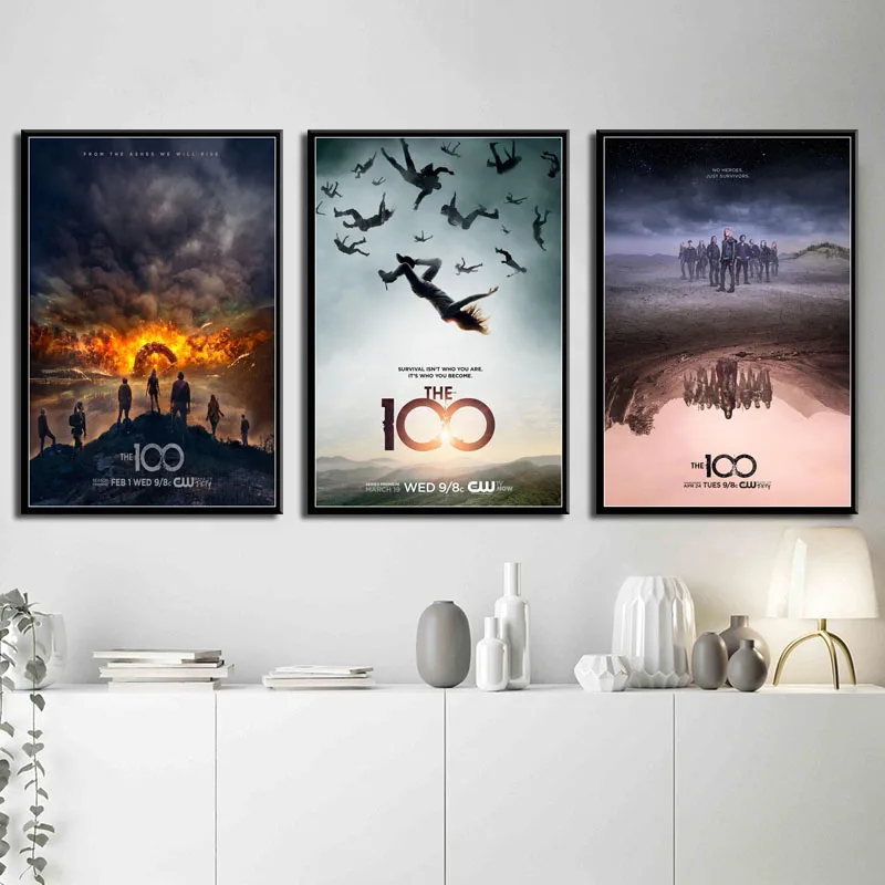 

The 100 New Season Hot TV Series Show Art Painting Canvas Poster Wall Home Decor obrazy plakat