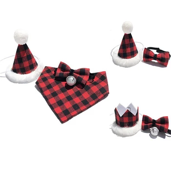 2Pcs/set Pet clothes suit Pet Dogs Caps With Bowknot Cat Dog Christmas Celebration Costume Plush Plaid Design Headwear Cap Hat
2Pcs/set Pet clothes suit Pet Dogs Caps With Bowknot Cat Dog Christmas Celebration Costume Plush Plaid Design Headwear Cap Hat