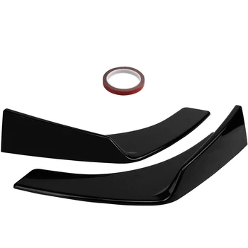 1 Pair Universal Car FRP Front Bumper Lip Spoiler Splitters Winglets Flaps Cup Wings