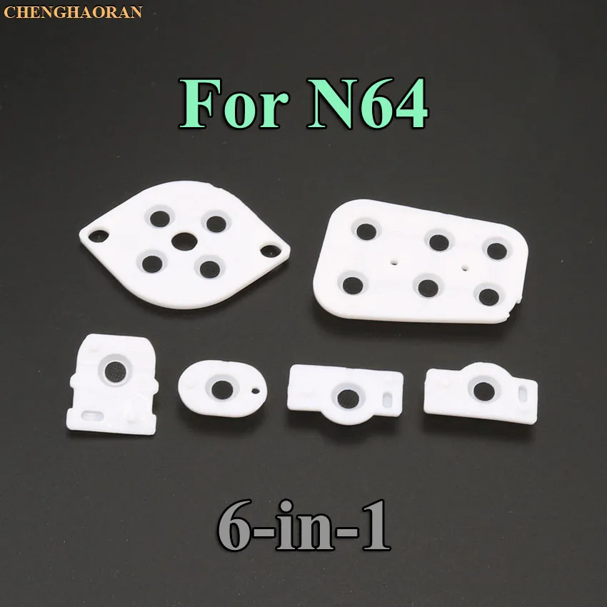 ChengHaoRan 50sets Replacement Rubber Repair Parts for N64 Controller Joy Pad N 64 Conductive button Silicon Pad High Quality
ChengHaoRan 50sets Replacement Rubber Repair Parts for N64 Controller Joy Pad N 64 Conductive button Silicon Pad High Quality