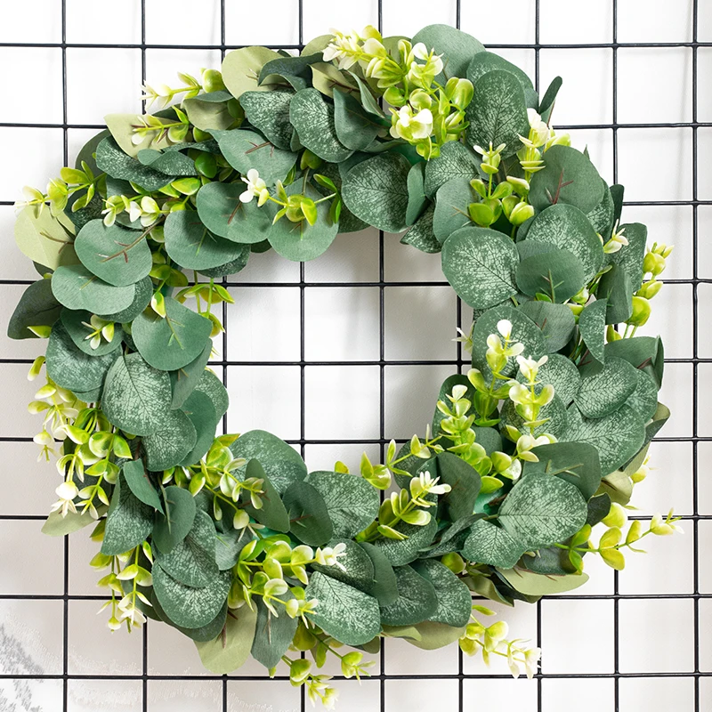 Artificial Fake Plant Simulation Eucalyptus Wreath Door Pendant Decoration Background Wall Christmas Household Items
Artificial Fake Plant Simulation Eucalyptus Wreath Door Pendant Decoration Background Wall Christmas Household Items