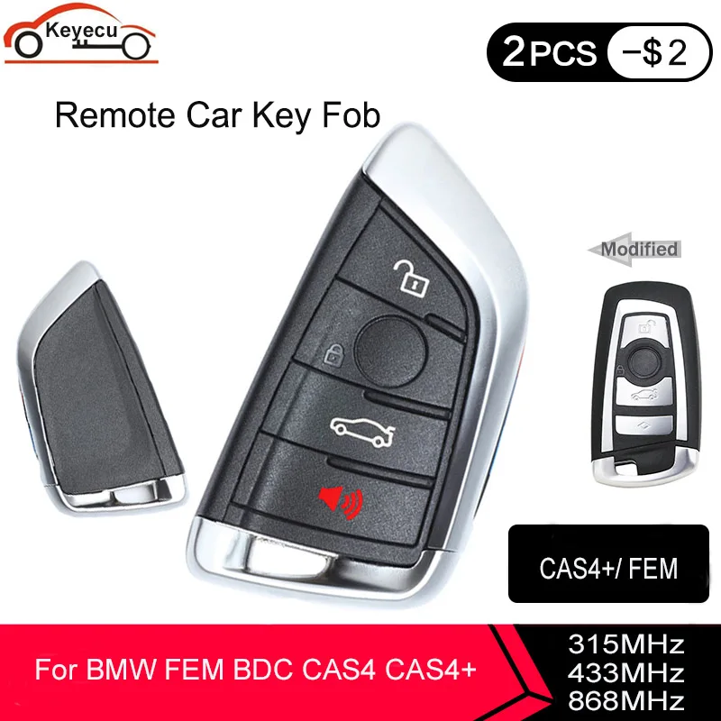 KEYECU-Modified-for-BMW-CAS4-CAS4-FEM-BDC-Smart-Remote-Key-4-Buttons-315MHZ-YGOHUF5662-434MHZ