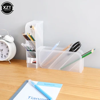 Multi-function Pencil Pen Holder 4 Grid Desktop School Office Accessaries Storage Case Plastic Box Desk Stationary Organizer
Multi-function Pencil Pen Holder 4 Grid Desktop School Office Accessaries Storage Case Plastic Box Desk Stationary Organizer