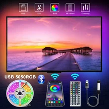 Bluetooth USB LED Strip Light 5050SMD DC5V Flexible 1M 2M3M5M non waterproof LED TV Backlight for Home Kitchen Living Room Party
Bluetooth USB LED Strip Light 5050SMD DC5V Flexible 1M 2M3M5M non waterproof LED TV Backlight for Home Kitchen Living Room Party