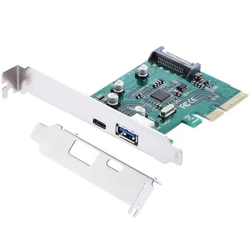 USB 3.1 PCIE Card,2-Port Super Fast 10Gbps Type-A Type-C Express Expansion Host Card,for Windows Server,XP,7,Vista,8,8.1
USB 3.1 PCIE Card,2-Port Super Fast 10Gbps Type-A Type-C Express Expansion Host Card,for Windows Server,XP,7,Vista,8,8.1