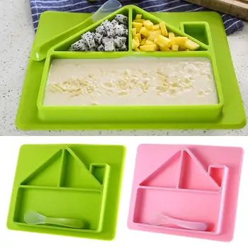 1pcs Newest Food Grade Silicone Suction Plate Baby Silicone House Tableware Anti-drop Sucker Bowl For Toddlers
1pcs Newest Food Grade Silicone Suction Plate Baby Silicone House Tableware Anti-drop Sucker Bowl For Toddlers