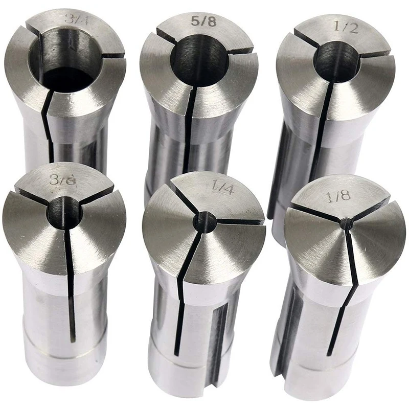 6Pcs Precision R8 Collet Set 1/8-3/4 Inch Mill Chuck Holder R8 Collet Chuck Holder
6Pcs Precision R8 Collet Set 1/8-3/4 Inch Mill Chuck Holder R8 Collet Chuck Holder