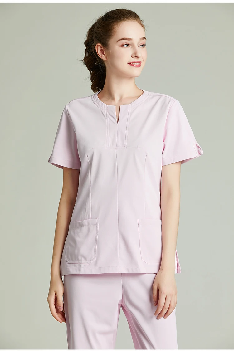 New Women Scrub Clothes Set Dental Pet Clinic Healthy Beauty Salon Breathable Working Uniform Fashion Design Slim Fit
New Women Scrub Clothes Set Dental Pet Clinic Healthy Beauty Salon Breathable Working Uniform Fashion Design Slim Fit