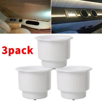 3Pcs Recessed Drop in Plastic Cup Drink Can Holder with Drain for Boat Car Marine Rv (White)
3Pcs Recessed Drop in Plastic Cup Drink Can Holder with Drain for Boat Car Marine Rv (White)
