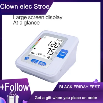 Health Arm Automatic Blood Pressure Monitor BP Sphygmomanometer Pressure Meter Tonometer for Measuring Arterial Pressure
Health Arm Automatic Blood Pressure Monitor BP Sphygmomanometer Pressure Meter Tonometer for Measuring Arterial Pressure