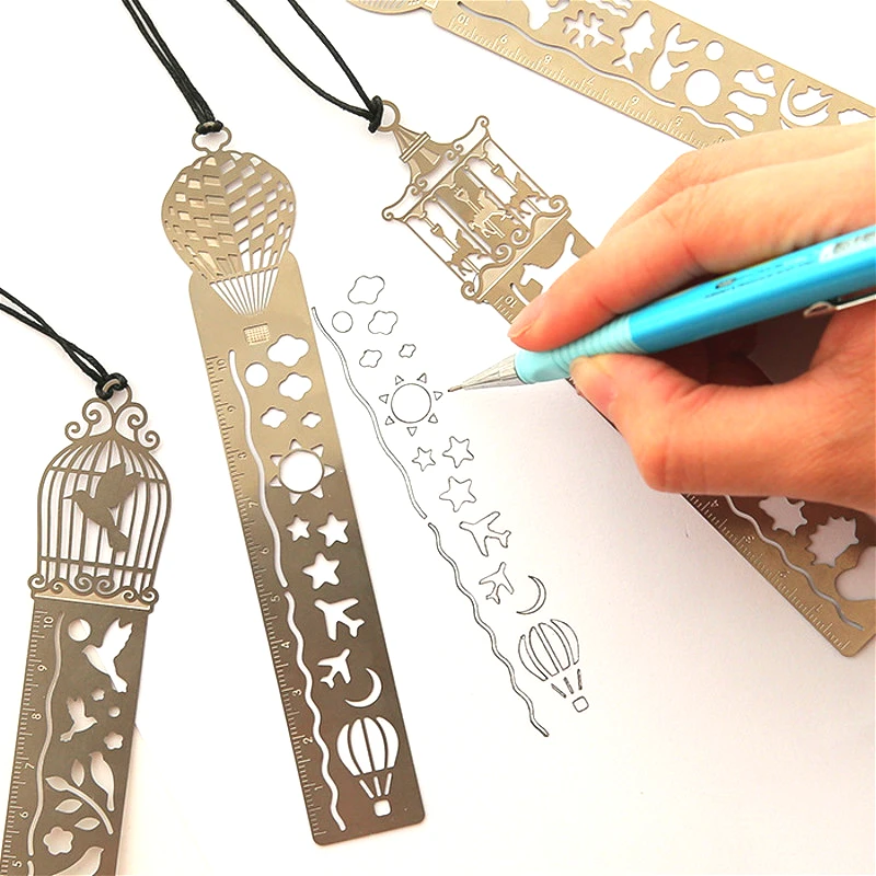 4pcs Hollow Out Ultra Thin Metal Bookmark With Scale Measuring Ruler Creative Multi-function Exquisite Drawing Stationery Gift
4pcs Hollow Out Ultra Thin Metal Bookmark With Scale Measuring Ruler Creative Multi-function Exquisite Drawing Stationery Gift