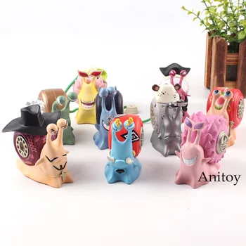 9pcs/set One Piece Den Den Mushi Mihawk Kuma Black Beard Doflamingo Jinbe Smoker Boa Hancock Figure Action PVC Model Toys Dolls
9pcs/set One Piece Den Den Mushi Mihawk Kuma Black Beard Doflamingo Jinbe Smoker Boa Hancock Figure Action PVC Model Toys Dolls