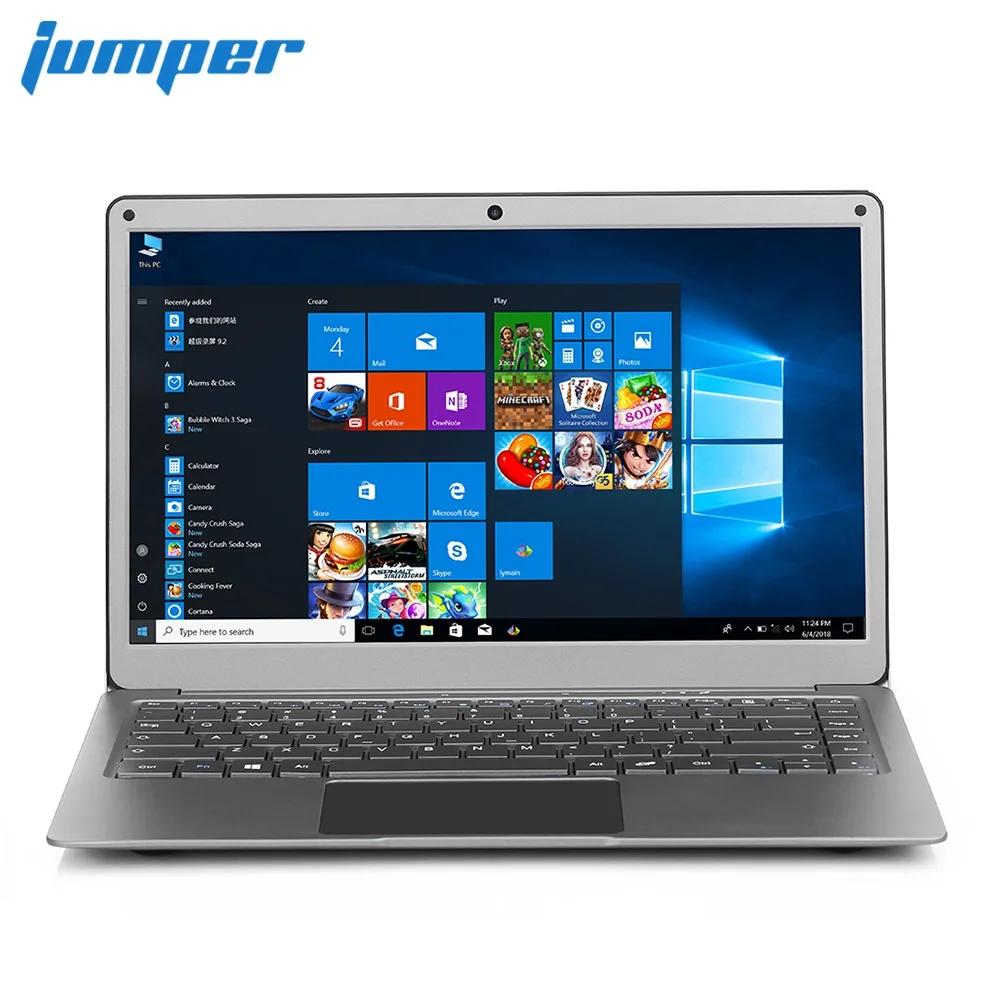 

Jumper EZbook X3 Laptop 13.3 inch Windows 10 Home Intel Apollo Lake N3350 1.1GHz 6GB RAM 64GB eMMC Notebook HDMI Dual WiFi