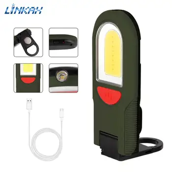 4 Modes LED + COB Work Light With Magnet And Hook USB Rechargeable Flashlight Folding design Portable Lantern For Night Camping
4 Modes LED + COB Work Light With Magnet And Hook USB Rechargeable Flashlight Folding design Portable Lantern For Night Camping