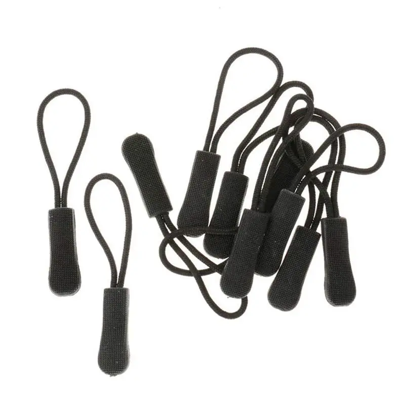 10 Anti-slip zipper puller, zipper, zipper extension trailer, practical and robust for back pack, jacket, etc.- Black
10 Anti-slip zipper puller, zipper, zipper extension trailer, practical and robust for back pack, jacket, etc.- Black