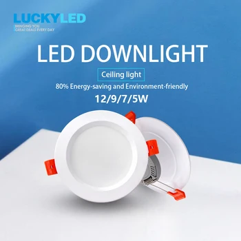Led Downlight 220v 240V 5W 7W 9W 12W Recessed LED Spot Light Round LED Ceiling Lamp for Living Room Bedroom Kitchen Indoor Light
Led Downlight 220v 240V 5W 7W 9W 12W Recessed LED Spot Light Round LED Ceiling Lamp for Living Room Bedroom Kitchen Indoor Light