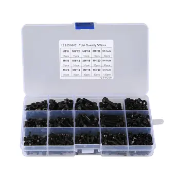 500PCS M3 M4 M5 Hexagon Hex Socket Head Cap Screws set Stainless Steel Hex Socket Head Cap Screws with M3 M4 M5 Nuts
500PCS M3 M4 M5 Hexagon Hex Socket Head Cap Screws set Stainless Steel Hex Socket Head Cap Screws with M3 M4 M5 Nuts