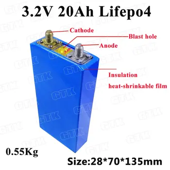 2pcs Lifepo4 3.2v 20Ah lithium battery 3C rate for 12v 24v energy storage system EV camper caravan
2pcs Lifepo4 3.2v 20Ah lithium battery 3C rate for 12v 24v energy storage system EV camper caravan