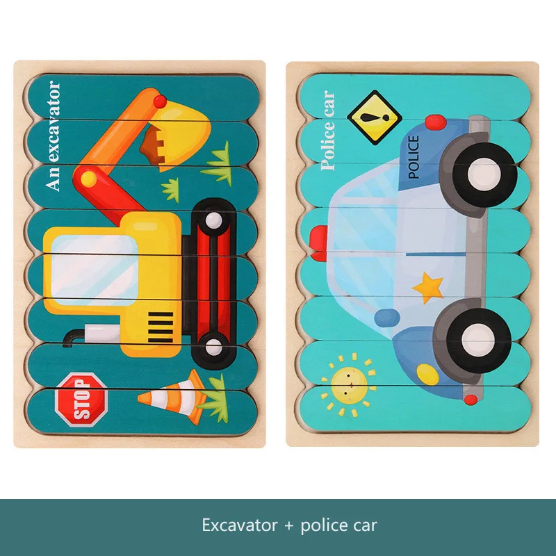 2020 New 3D Puzzle Creative Strip Telling Stories Stacking Jigsaw Montessori Toy Kids Brain Wooden Toy Double-sided
2020 New 3D Puzzle Creative Strip Telling Stories Stacking Jigsaw Montessori Toy Kids Brain Wooden Toy Double-sided