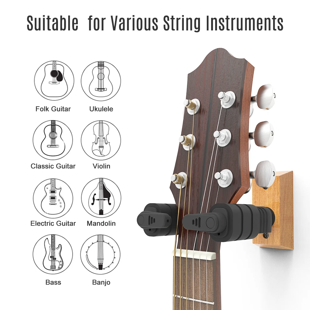 GALUX GH-110W Auto Lock Guitar Hanger Hook Holder Wall Mount Mahogany Wood Base for Acoustic Folk Classic Guitar Bass
GALUX GH-110W Auto Lock Guitar Hanger Hook Holder Wall Mount Mahogany Wood Base for Acoustic Folk Classic Guitar Bass