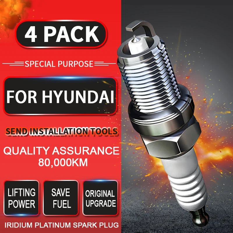 4pcs Spark Plug Glow Plugs for HYUNDAI Azera (HG)(2011-2015)3.0L 2.4L Iridium platinum
4pcs Spark Plug Glow Plugs for HYUNDAI Azera (HG)(2011-2015)3.0L 2.4L Iridium platinum