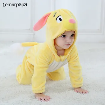 

Kigurumis Anime Baby Girl Boy Clothes Onesie Cute Yellow Puppy Baby Romper Newborn Sleep Wear Jumpsuit Onesies Rompers Costume