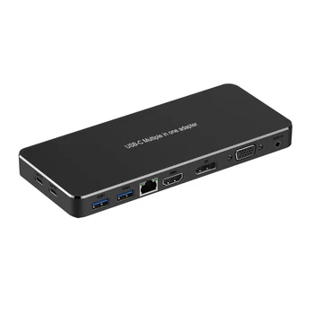 Type-C to Audio / VGA / DP / HDMI / GigE Vision / USB3.0 / PD Multi-Function Docking Station
Type-C to Audio / VGA / DP / HDMI / GigE Vision / USB3.0 / PD Multi-Function Docking Station