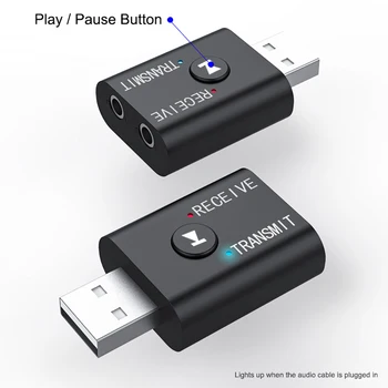 2 in 1 Bluetooth 5.0 Audio Receiver Transmitter Mini Stereo Bluetooth AUX RCA USB For TV PC Car Headphone Wireless Audio Adapter
2 in 1 Bluetooth 5.0 Audio Receiver Transmitter Mini Stereo Bluetooth AUX RCA USB For TV PC Car Headphone Wireless Audio Adapter