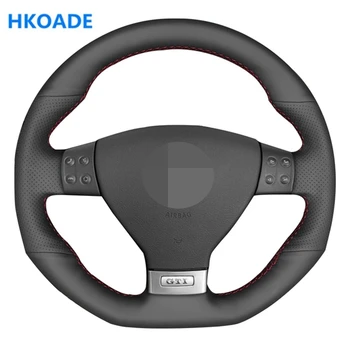 Hand-stitched Car Steering Wheel Cover for Volkswagen Golf 5 Mk5 GTI VW Golf 5 R32 Passat R GT 2005 Black Artificial Leather
Hand-stitched Car Steering Wheel Cover for Volkswagen Golf 5 Mk5 GTI VW Golf 5 R32 Passat R GT 2005 Black Artificial Leather