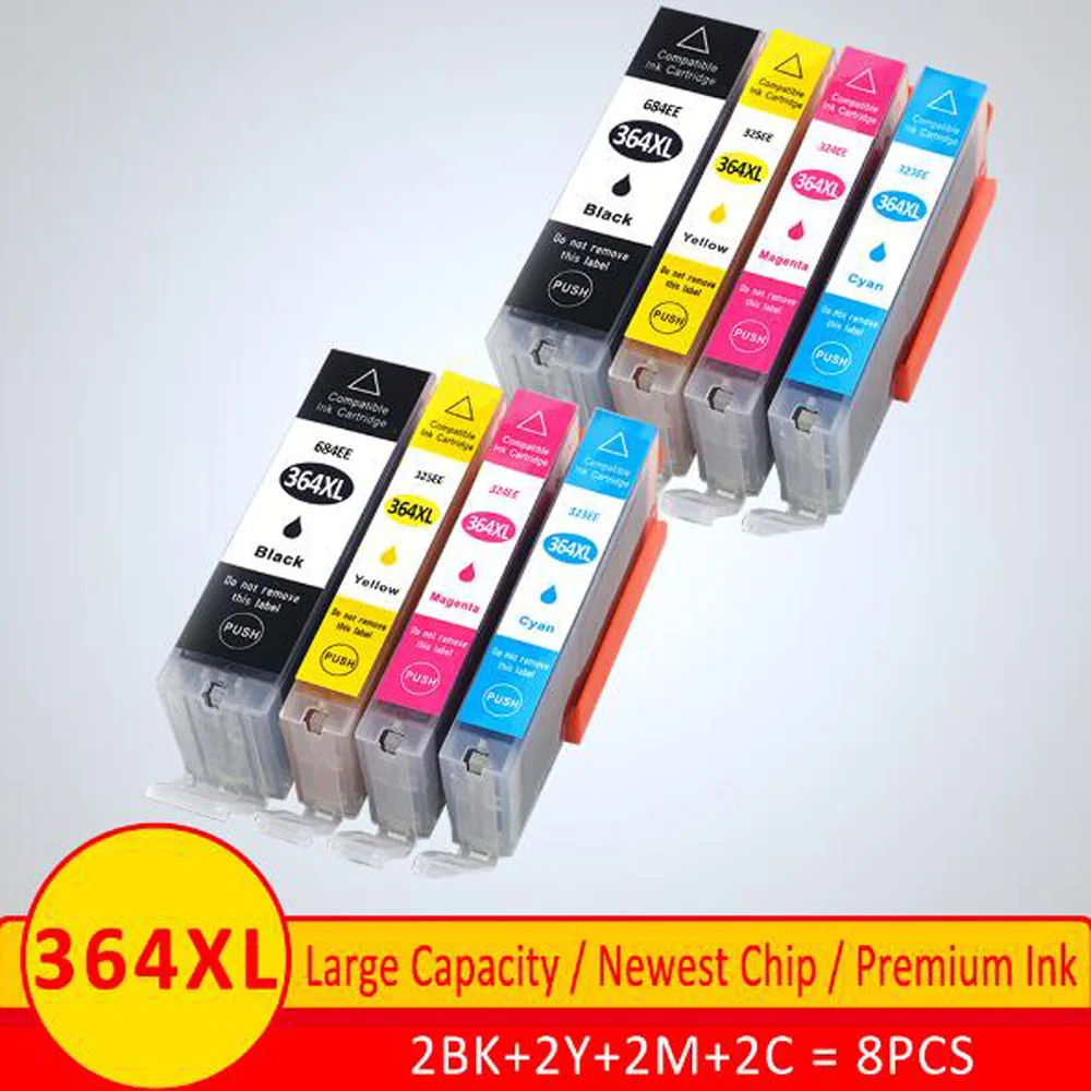 8pk совместимый чернильный картридж HP 364 HP 364 364 XL для принтера hp 5510/5511/5512/5514/5515/5520/5522
8pk совместимый чернильный картридж HP 364 HP 364 364 XL для принтера hp 5510/5511/5512/5514/5515/5520/5522