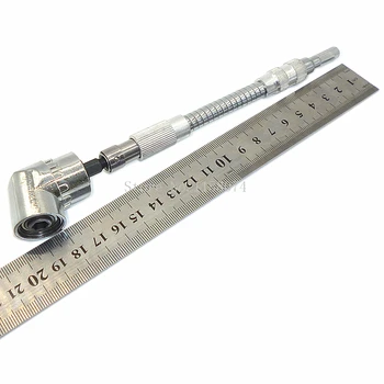 Flexible Flex Shaft Quick Change Driver Angle Extension Adjusted 1/4" Hex Shank 105 Degree Angle Driver For Mag Screwdriver Bits
Flexible Flex Shaft Quick Change Driver Angle Extension Adjusted 1/4" Hex Shank 105 Degree Angle Driver For Mag Screwdriver Bits