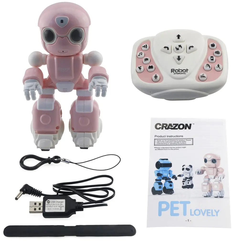 1802 Smart RC Robots Toy Infrared Control Sing Dance Voice Message Record Story Telling Toys Robots for Kids Gifts
1802 Smart RC Robots Toy Infrared Control Sing Dance Voice Message Record Story Telling Toys Robots for Kids Gifts