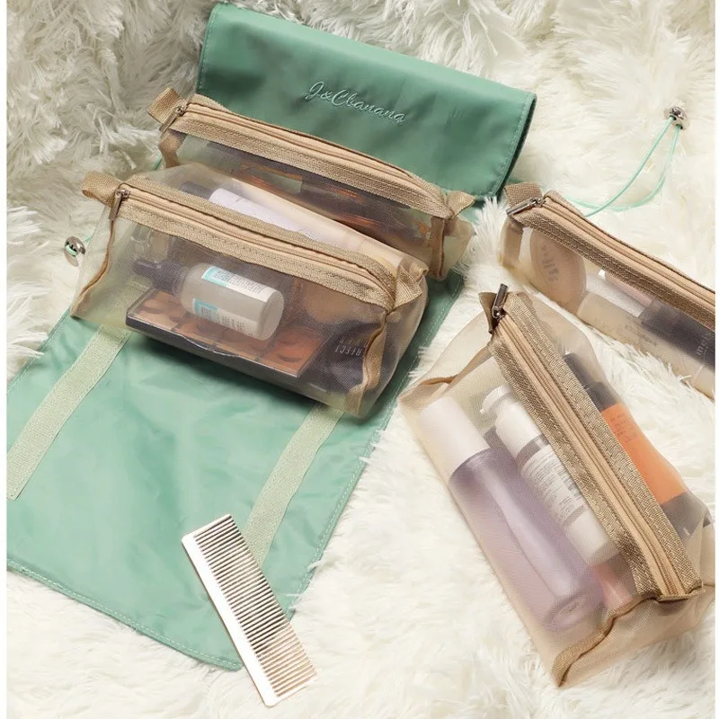 Detachable Makeup Bag Women's Transparent Cosmetic Travel Set Storage Professional Folding Eco Zipper Washing Bag Organizer
Detachable Makeup Bag Women's Transparent Cosmetic Travel Set Storage Professional Folding Eco Zipper Washing Bag Organizer
