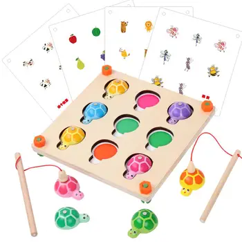 Kuulee Baby Kids Cartoon Fishing Tortoise Memory Game Chess Wooden Educational Toy
Kuulee Baby Kids Cartoon Fishing Tortoise Memory Game Chess Wooden Educational Toy