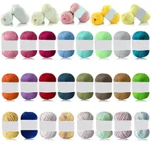 

HOT SALES!!! 1Pc 50g Per Skein Soft Bamboo Crochet Cotton Knitting Baby Knit Wool Yarn Wholesale Dropshipping