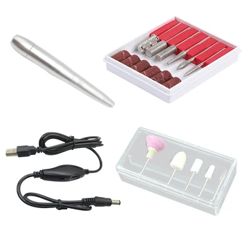 Portable Electric Nail Drill Machine Pen Nail Nursing Kit Pedicure Manicure Polish Handle Machine Kit-Silver
Portable Electric Nail Drill Machine Pen Nail Nursing Kit Pedicure Manicure Polish Handle Machine Kit-Silver