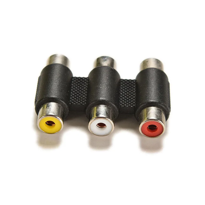 1PC Audio Video Connector 3 RCA AV Coupler Mini 3RCA Female to Female Adapter Red/White/Yellow Socket Extension Converter
1PC Audio Video Connector 3 RCA AV Coupler Mini 3RCA Female to Female Adapter Red/White/Yellow Socket Extension Converter