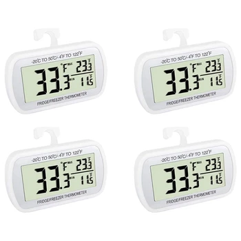 4PCS Kitchen Refrigerator Thermometer, Digital Freezer Thermometer, Maximum/Minimum Recording Function, Large Lcd Sn
4PCS Kitchen Refrigerator Thermometer, Digital Freezer Thermometer, Maximum/Minimum Recording Function, Large Lcd Sn