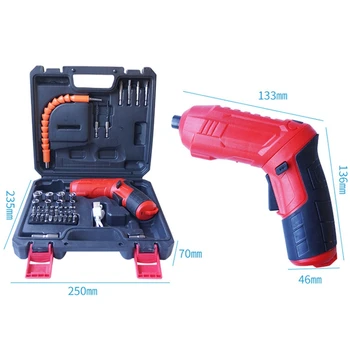 Multi-Function Cordless Electric Screwdriver Power Drills Tool Bit Set Rotary Tool Power Tools with Charger/Case
Multi-Function Cordless Electric Screwdriver Power Drills Tool Bit Set Rotary Tool Power Tools with Charger/Case