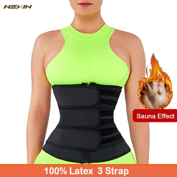 HEXIN 100% Latex Waist Trainer Corset Sweat Belt for Women 7 Steel bone Body Shaper Workout Fitness Corset Tummy Cincher
HEXIN 100% Latex Waist Trainer Corset Sweat Belt for Women 7 Steel bone Body Shaper Workout Fitness Corset Tummy Cincher