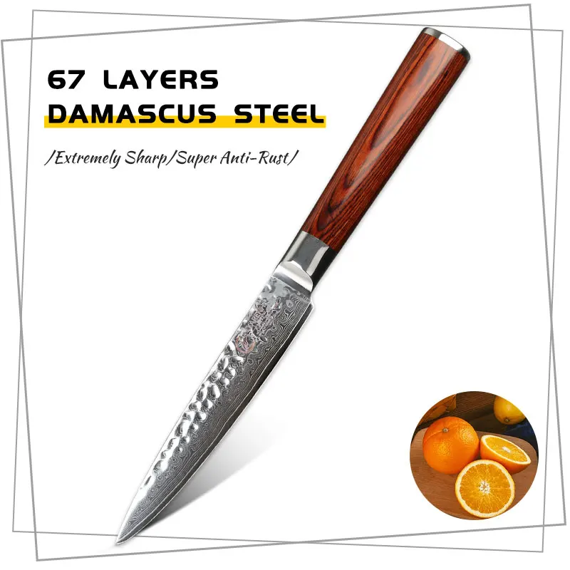 Yarenh 5 Inch Chef Multi Fruit Knife - 67 Layers Damascus Knife Kitchen Tools - Ergonomic Non-slip Pakkawood Handle, Gift Box
Yarenh 5 Inch Chef Multi Fruit Knife - 67 Layers Damascus Knife Kitchen Tools - Ergonomic Non-slip Pakkawood Handle, Gift Box