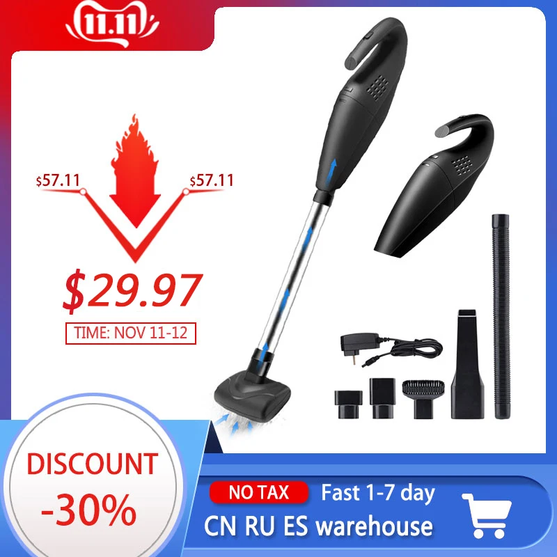 New Wireless Vacuum Cleaner Handheld Dust Collector Mini Car Cleaner Household High Power Sweeper Vacuum Cleaner Electric Mop
New Wireless Vacuum Cleaner Handheld Dust Collector Mini Car Cleaner Household High Power Sweeper Vacuum Cleaner Electric Mop