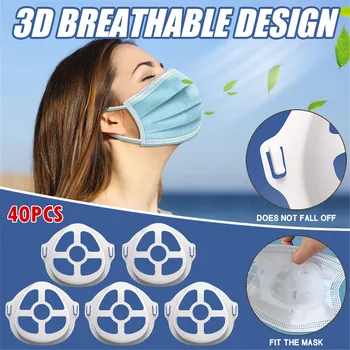 40PCS Unisex Reusable-Dustproof Mask Bracket suport holder facemask 3D Breathable Valve Mouth Mask Support Respirato se6
40PCS Unisex Reusable-Dustproof Mask Bracket suport holder facemask 3D Breathable Valve Mouth Mask Support Respirato se6