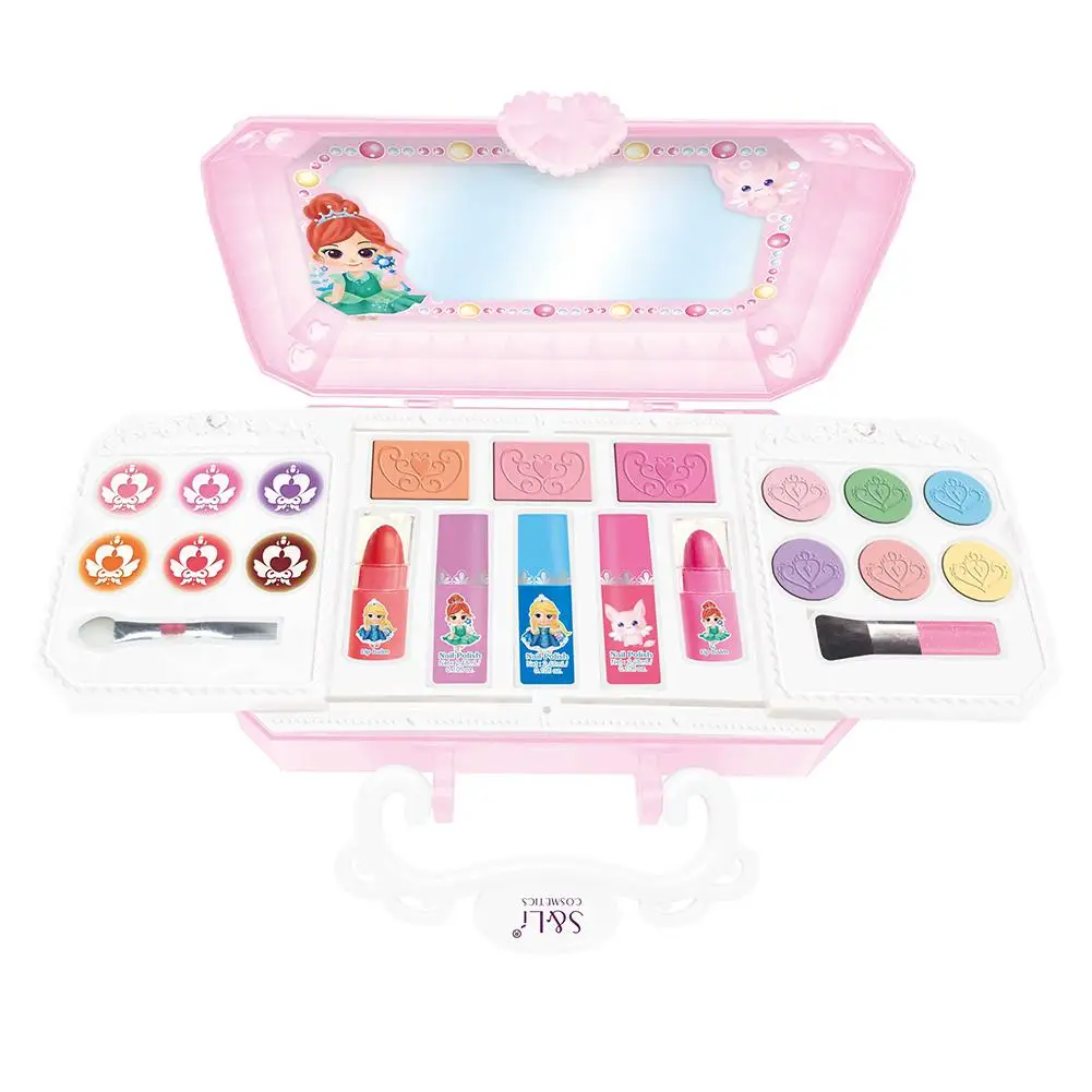 Princess Make Up Children's Cosmetics Set Playing Box Set Toy Beauty Mini Box With Beautiful Packaging Makeup Plastic Case
Princess Make Up Children's Cosmetics Set Playing Box Set Toy Beauty Mini Box With Beautiful Packaging Makeup Plastic Case
