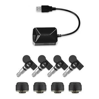 Universal USB Car TPMS Android Tire Pressure Monitoring System with 4 External Sensors Auto Security Alarm Systems HOT
Universal USB Car TPMS Android Tire Pressure Monitoring System with 4 External Sensors Auto Security Alarm Systems HOT