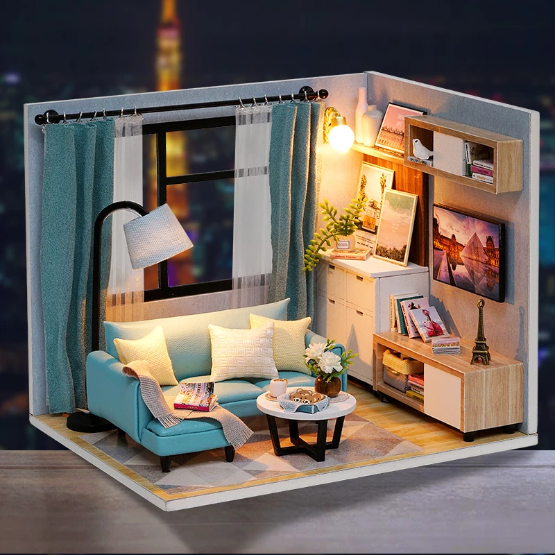 Doll House Furniture Miniature Dollhouse DIY Miniature House Room Casa Toys for Children DIY Dollhouse
Doll House Furniture Miniature Dollhouse DIY Miniature House Room Casa Toys for Children DIY Dollhouse
