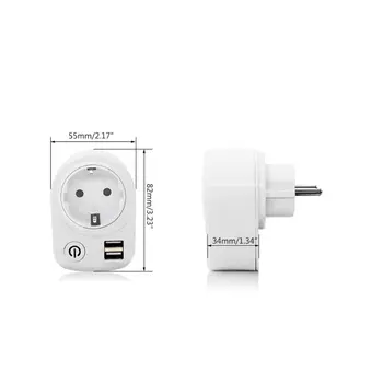 5V 5V 2.1A Dual USB Intelligent Charger Adapter Plug Socket 180 Degree Rotating Charging Power Switch Outlet Multifunction Home
5V 5V 2.1A Dual USB Intelligent Charger Adapter Plug Socket 180 Degree Rotating Charging Power Switch Outlet Multifunction Home