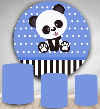 Round Circle backdrop background blue pink panda boy girl birthday party event banner candy dessert table cover photo studio
Round Circle backdrop background blue pink panda boy girl birthday party event banner candy dessert table cover photo studio