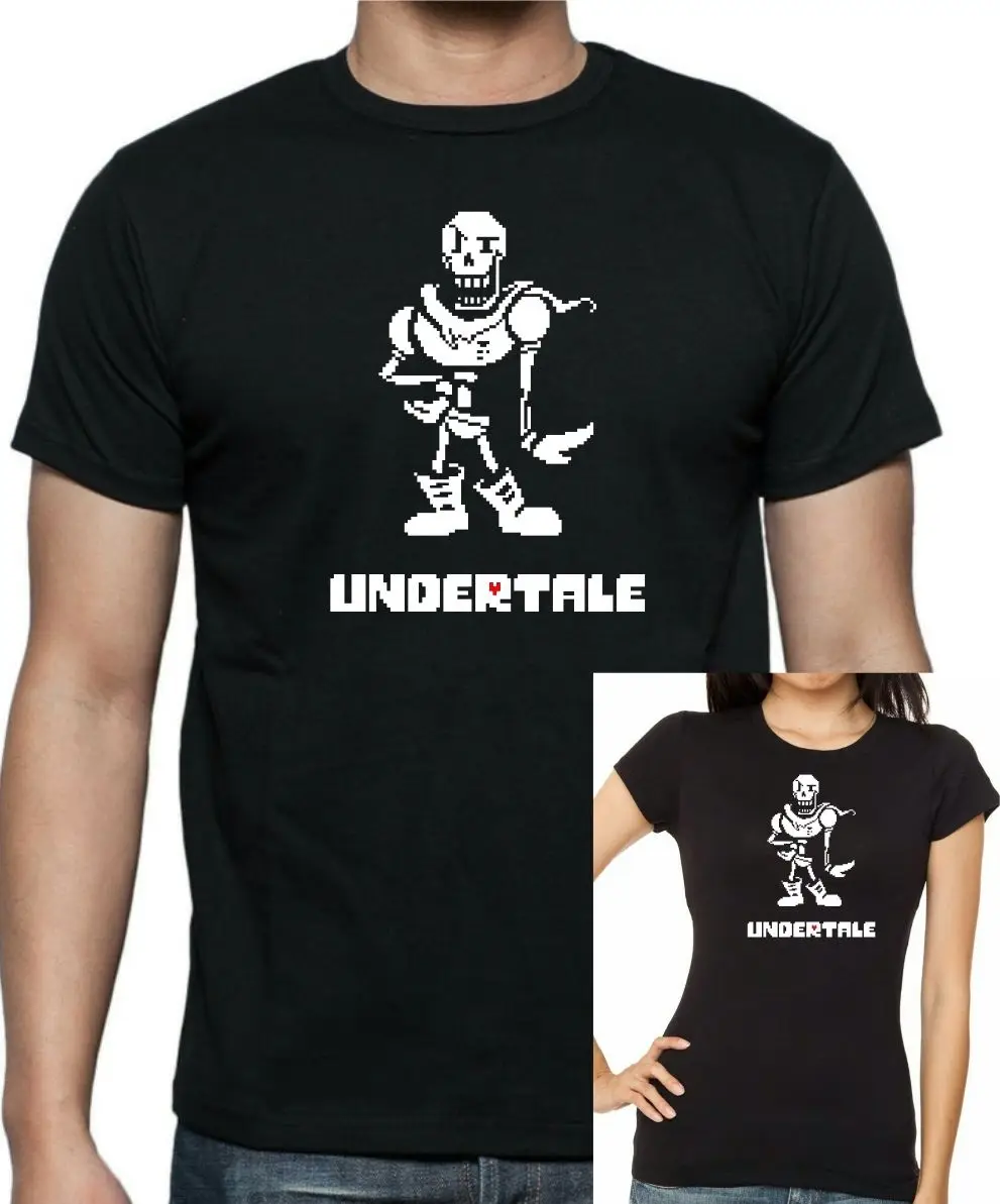Женская и детская футболка с надписью UNDERTALE: papyрус бесплатная доставка через